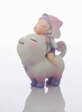 白夜童话 猫将军手办摆件家居装饰车载可爱新年春节圣诞节小礼品