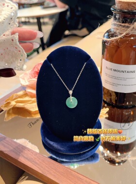 S925纯银平安扣项链女款轻奢小众设计感锁骨链颈链配饰