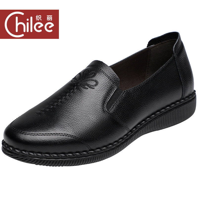 老年皮鞋女妈妈鞋软底真皮中老年秋冬防滑老人女鞋加绒奶奶棉皮鞋,淘宝优惠券,粉丝福利购,淘宝优惠卷