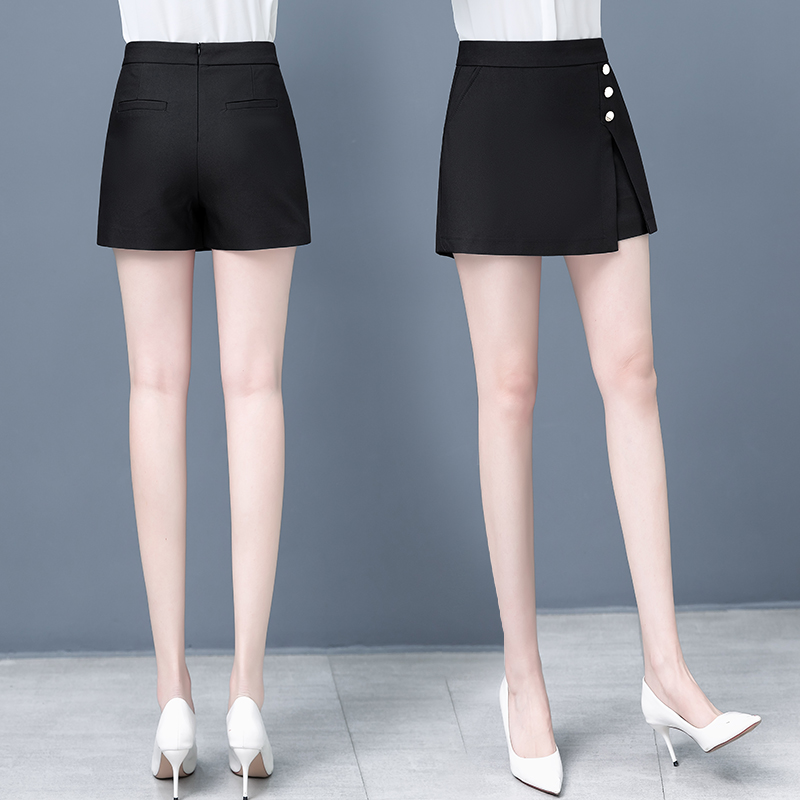 卡貂尼旗舰店裤裙女假两件2022年春秋新款时尚高腰a字显瘦遮胯裙外穿气质短裙0