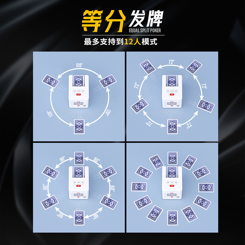 掼蛋发牌机德州发牌神器扑克机 充电式 便携充电斗地主发牌机够级 - 图1