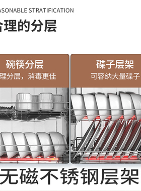 家用消毒柜小型台式单门不锈钢商用迷你桌面立式餐具奶瓶消毒碗