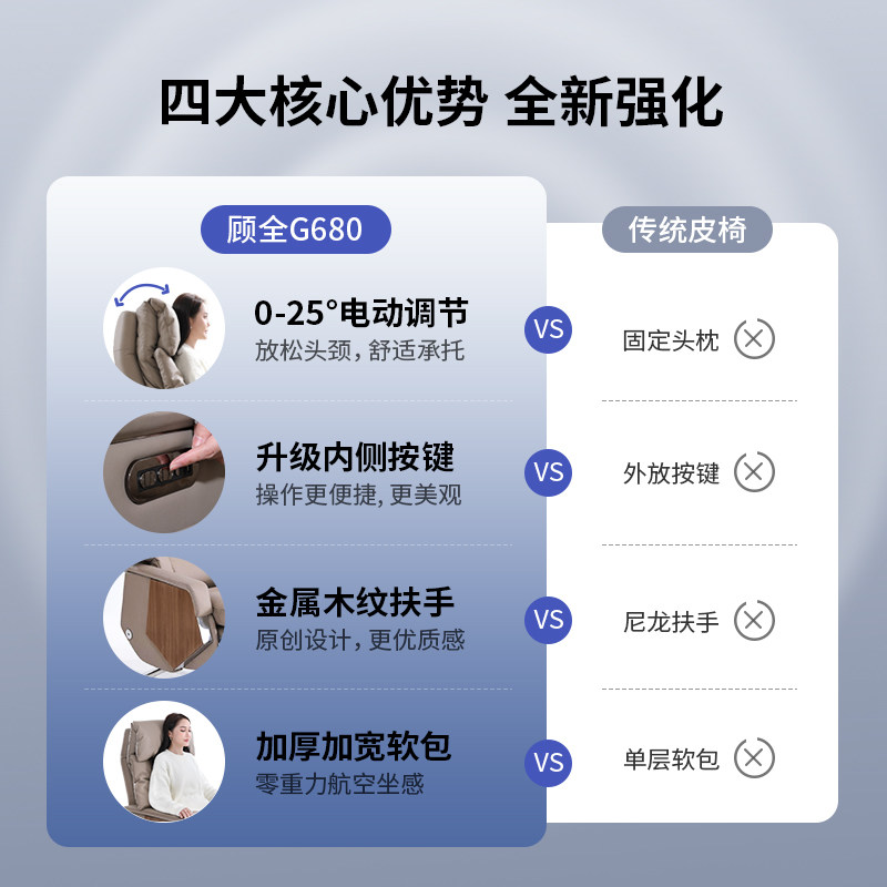 顾全真皮电动老板椅家用舒适人体工学椅舒服通风电脑椅久坐办公椅