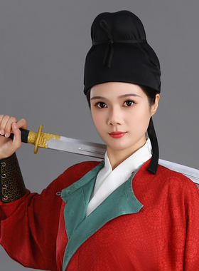 唐幞头一体式唐制李白帽子男女款