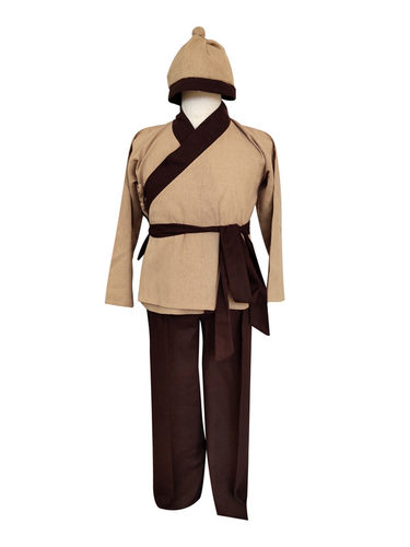 古装农民演出服杂役伙计家丁平民粗布茶馆工作服店小二百姓汉服代 - 图1