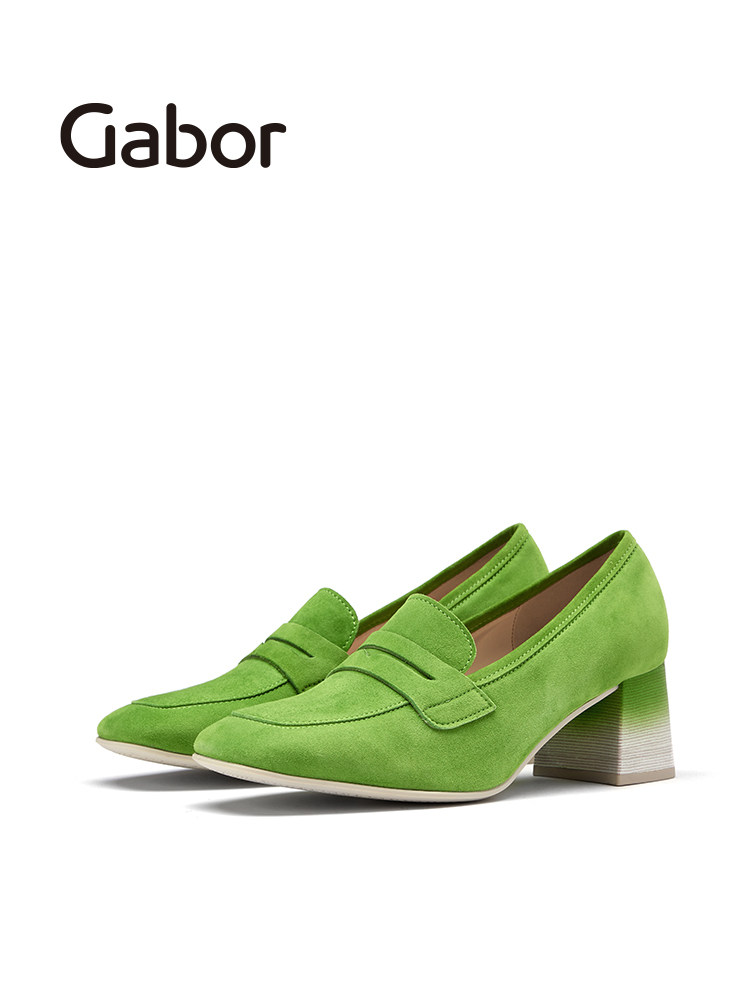 Gabor德国嘉步45200单鞋  中口休闲粗跟单鞋女,淘宝优惠券,粉丝福利购,淘宝优惠卷
