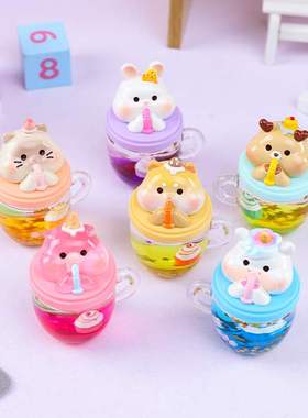 新款 甜酱吨吨杯卡通ins油滴萌宠潮玩惊喜盲盒周边手办儿童玩具