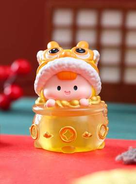 吉祥瑞兽灯盲盒梦幻创新许愿灯客厅卧室小夜灯装饰品摆件装饰摆件