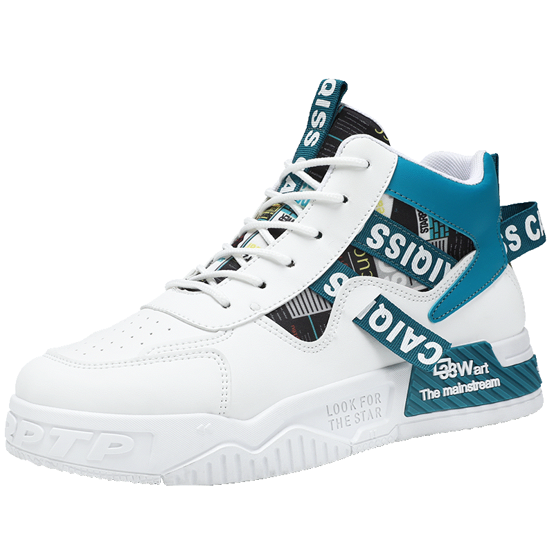 鞋子男2025年新款潮流百搭冬季高帮板鞋校园耐磨防滑运动休闲潮鞋 - 图3