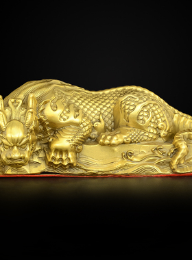 避水兽纯铜吸水神兽镇水兽龙王蚣蝮水麒麟客厅书房办公室瑞兽摆件