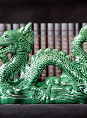 陶瓷龙摆件唐三彩生肖属相