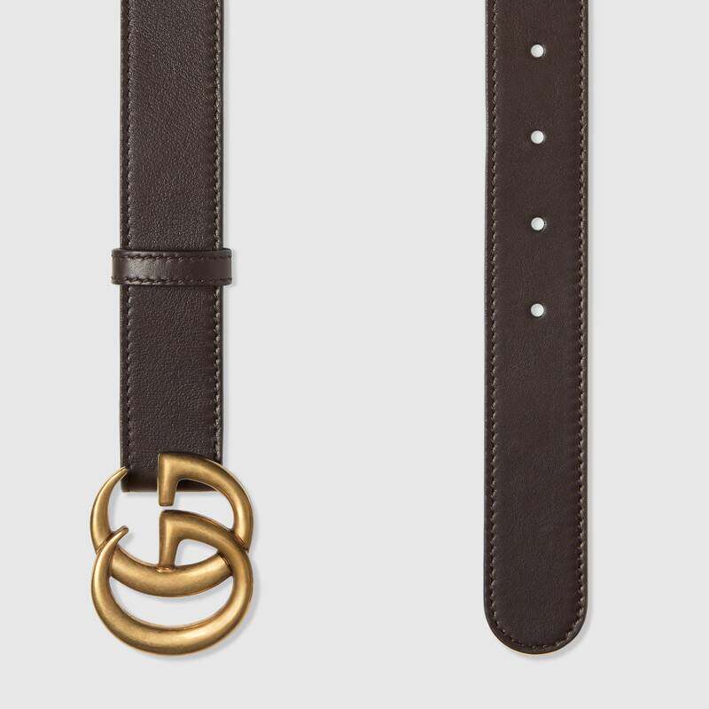 gucci g金扣银扣宽牛皮腰带皮带 HUAIXUAN海外腰带/皮带/腰链