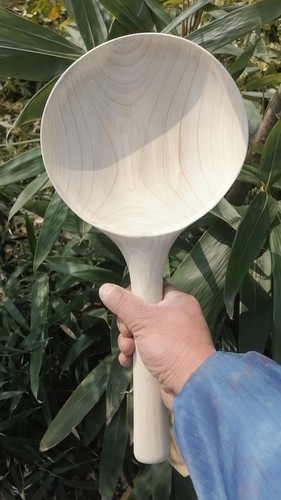 淘盆淘金盘淘直播朱砂水瓢木勺子木瓢大圆盘木盘子沙金盆晒锡盆 - 图3