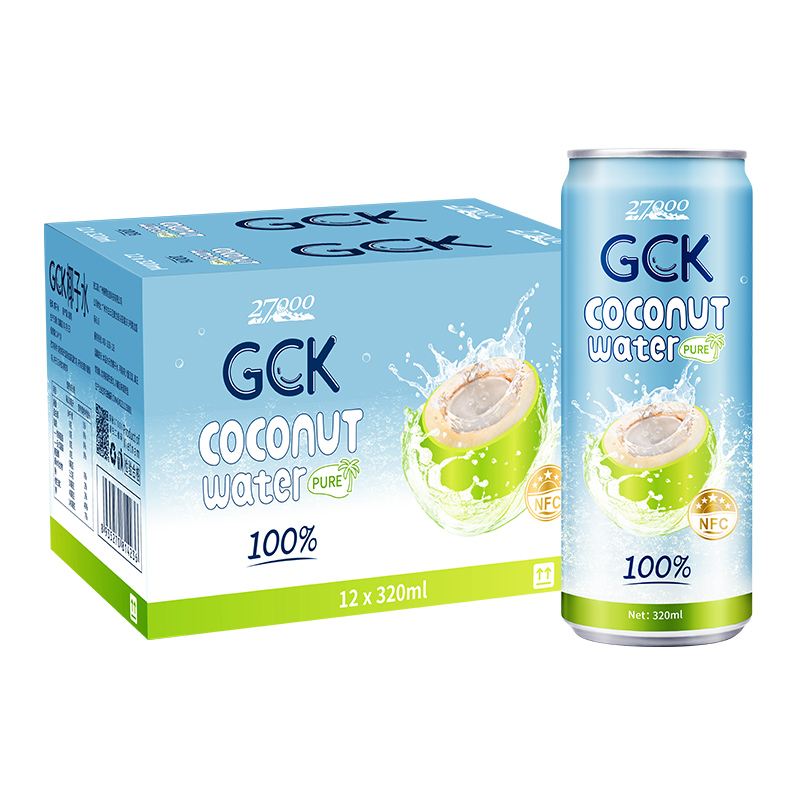 27000 GCK进口100%纯椰子水NFC果汁椰汁电解质饮料320ml*12瓶 - 图3