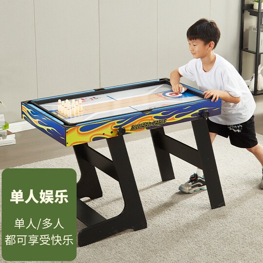 儿童多功能桌上足球台5合1台球桌可折叠乒乓球桌4合1桌球台玩具桌