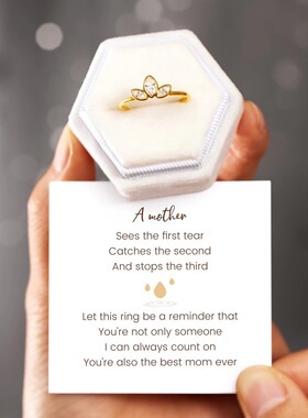 S925纯银三叶草女士食指环