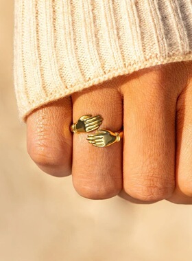 S925纯银简约女士食指环