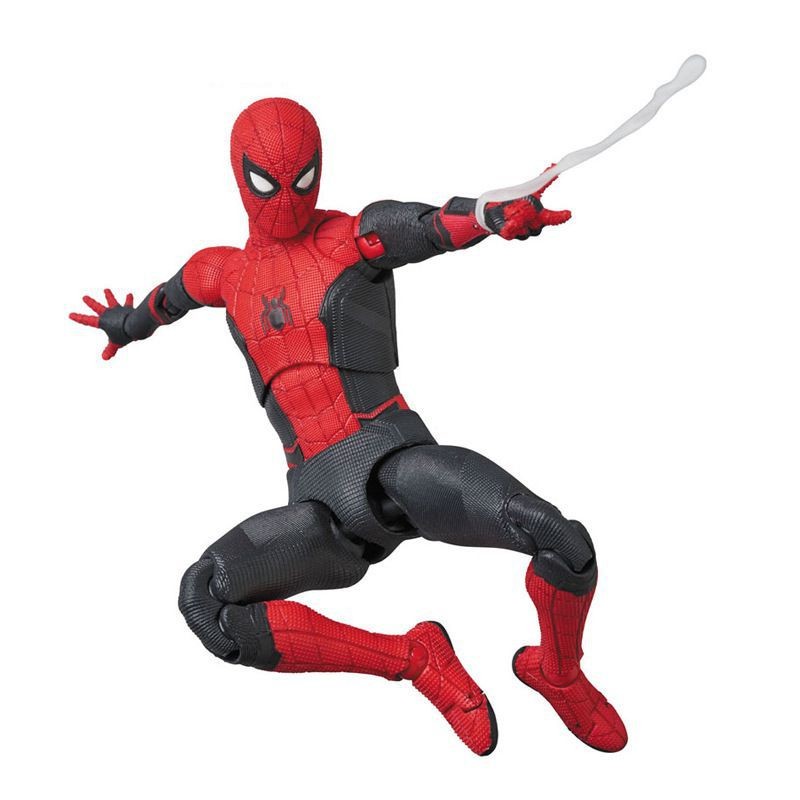 MAFEX 113蜘蛛侠 英雄无归 Spider Man升级战衣 可动人偶手办模型 - 图0