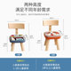 Children's small stool, household baby low stool, cartoon wooden stool, backrest, small chair, solid wood small bench, fabric stool