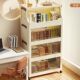 Snack storage shelf storage cabinet home living room multi-layer toy plastic storage rack box floor-standing folding storage cabinet