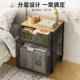 Movable iron simple bedside storage rack small cabinet