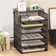 Metal file rack office information file organizer desktop file storage rack office supplies complete file frame file folder A3A4 storage box large capacity bookshelf storage rack