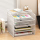 Metal file rack office information file organizer desktop file storage rack office supplies complete file frame file folder A3A4 storage box large capacity bookshelf storage rack