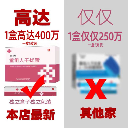 很管用80万重组人干扰素a2a栓剂泡腾片b2ab干扰素a2d凝胶α2β栓 - 图0
