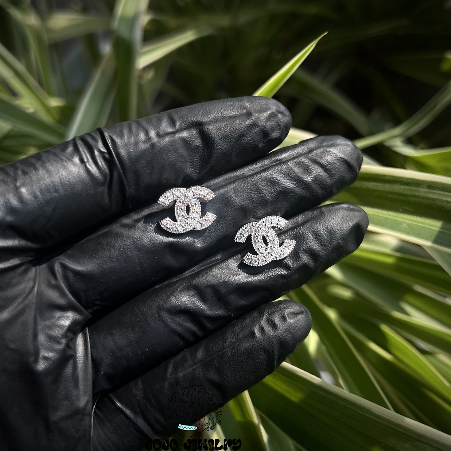 字母C耳钉培育钻Lab Diamond实验室钻石VS镶嵌耳环配饰嘻哈hiphop,淘宝优惠券,粉丝福利购,淘宝优惠卷