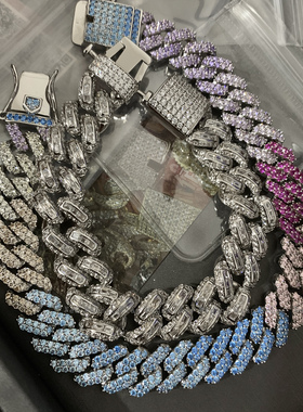 T方拼镶cubanlink迈阿密古巴链