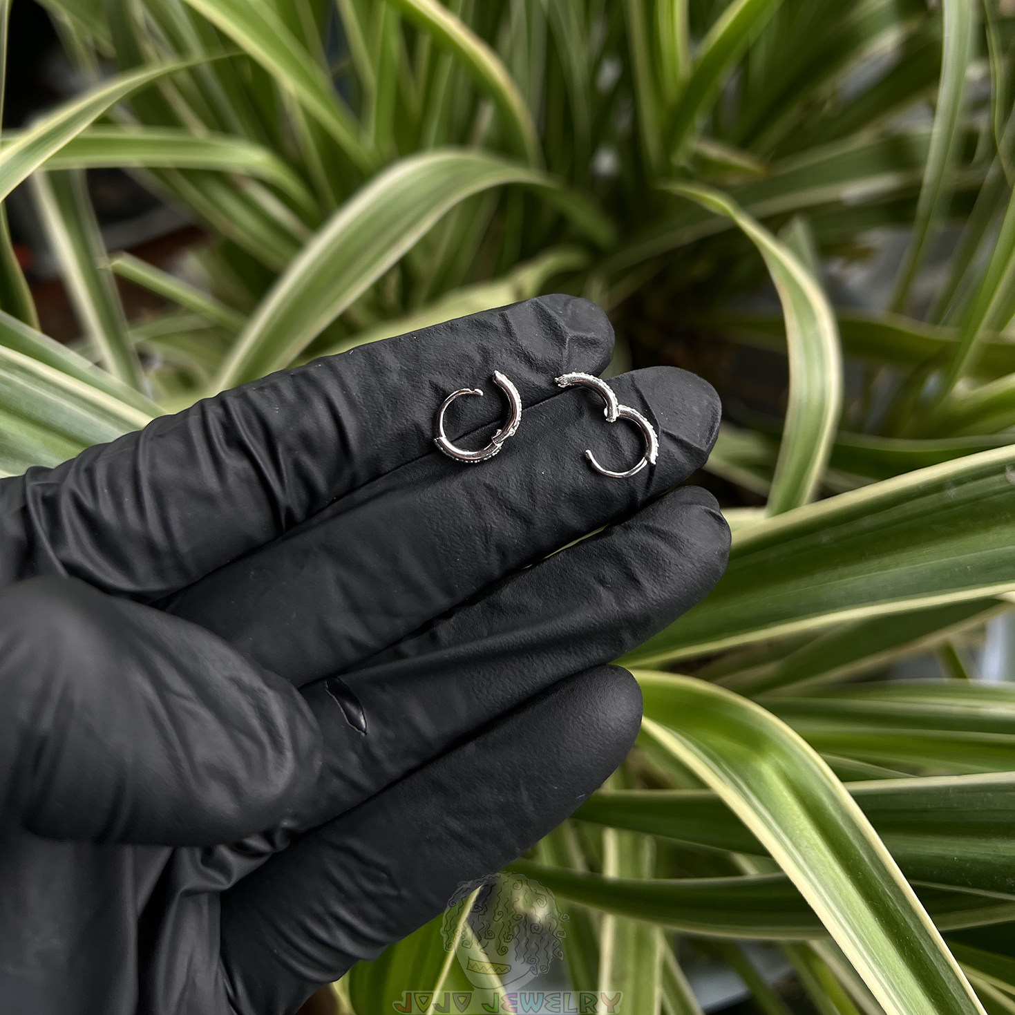 10mm小圆形耳环实验室培育钻石镶嵌Lab Diamond微型小圈耳钉配饰,淘宝优惠券,粉丝福利购,淘宝优惠卷