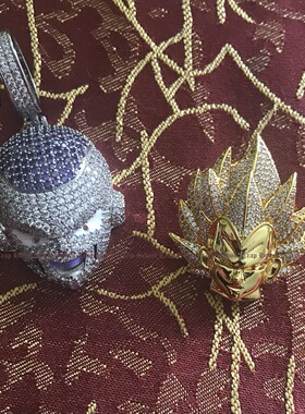 动漫人物配饰嘻哈风吊坠项链