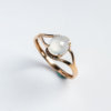 Cui Guiren 18K ice seed old pit ice transparent white ice ring