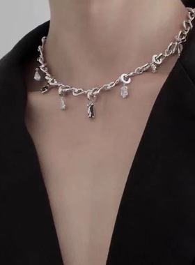 檀健次同款宝石男女时尚百搭项链