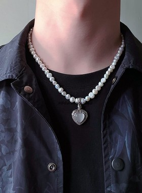 猫眼石爱心时尚风天然淡水珍珠