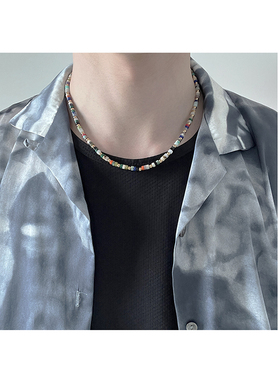 原创设计天然石男女项链盘珠