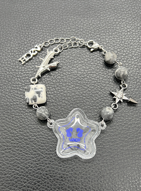 嘻哈街舞说唱泡泡星PVC项链