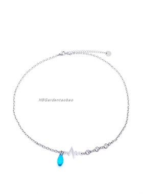 心电图玉石国潮风项链王一博同款