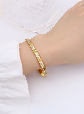 男女钛钢轻奢满天星高级感