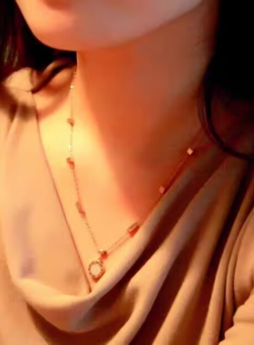 项链女可水洗不褪色长款女士性感