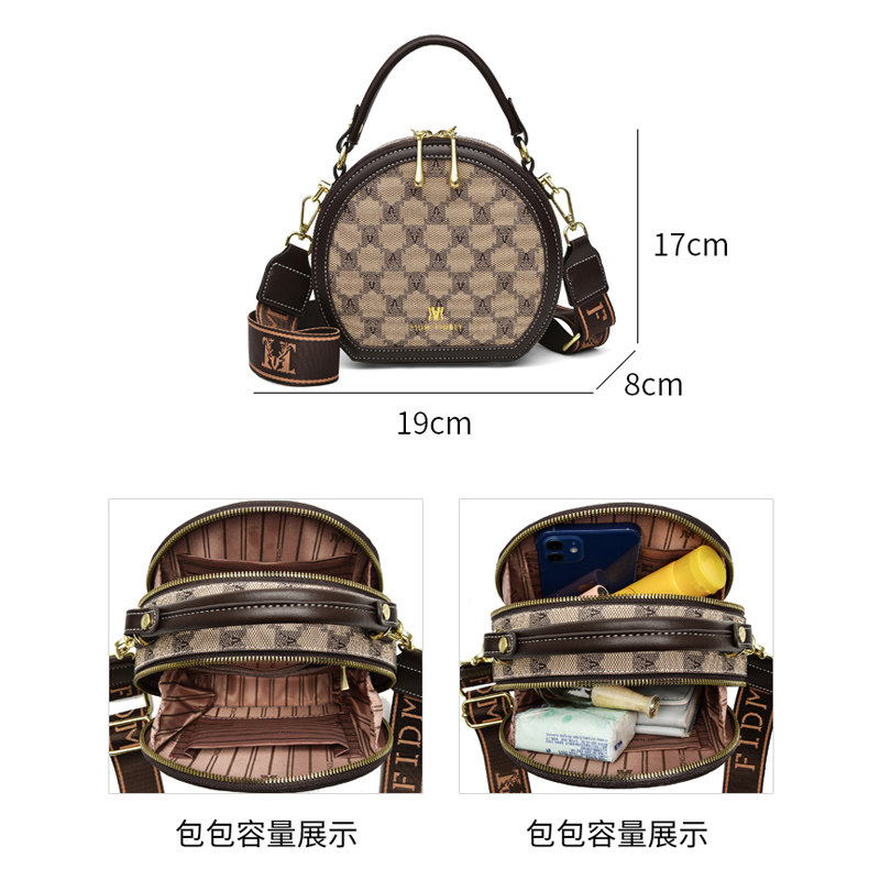 高级感2023新款轻奢品牌小圆包包 欧帝驰女士包袋