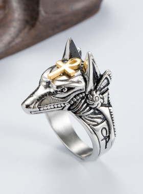 指环手饰复古阿努比斯神