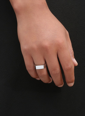 戒指女无性别小众光面指环ring简
