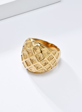 高级感钛钢戒指时尚气质通勤饰品