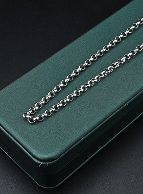 钛钢单链子饰品首饰配件五金不锈钢坠圆珍珠配链小众个性穿戴饰品