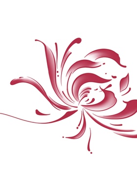 唯美彼岸花防水持久纹身贴