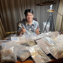 Natural Extremely Light Freshwater Pearl Bare Beads Positive Round Small Pearl Loose Beads Handmade Pearl DIY