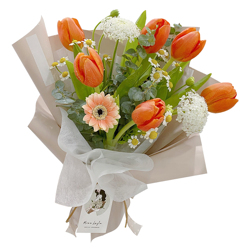 七夕内衬纸韩式包花纸鲜花牛奶棉包装纸花束材料