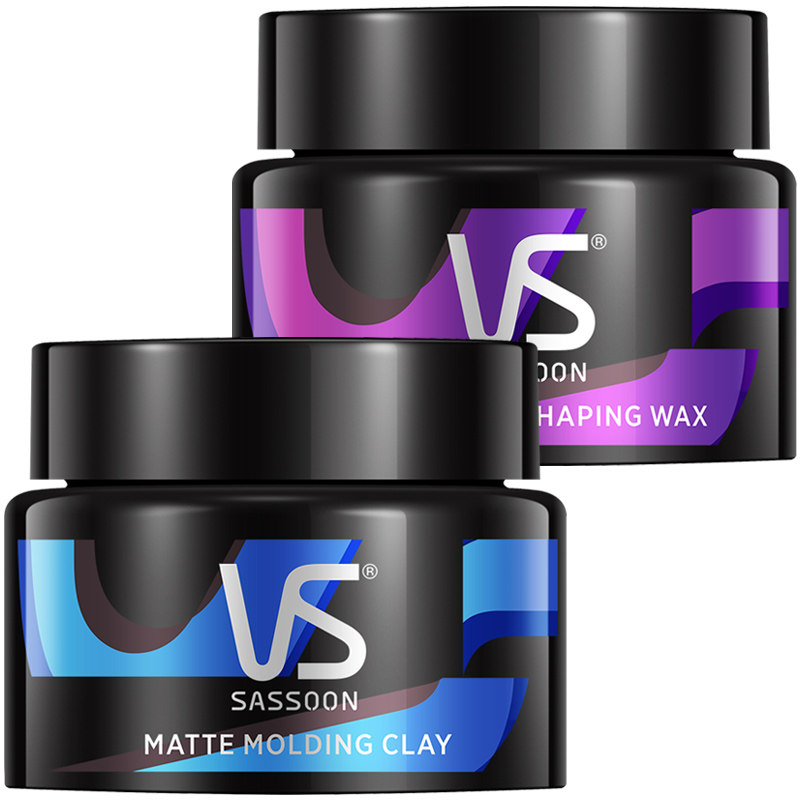 vs沙宣男士女定型自然蓬松造型发泥 光合作用居家日用摩丝/啫喱/头发造型