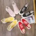 Mùa hè 2019 mới siêu cháy giày vải dày đế bệt - Plimsolls giày thể thao nam Plimsolls